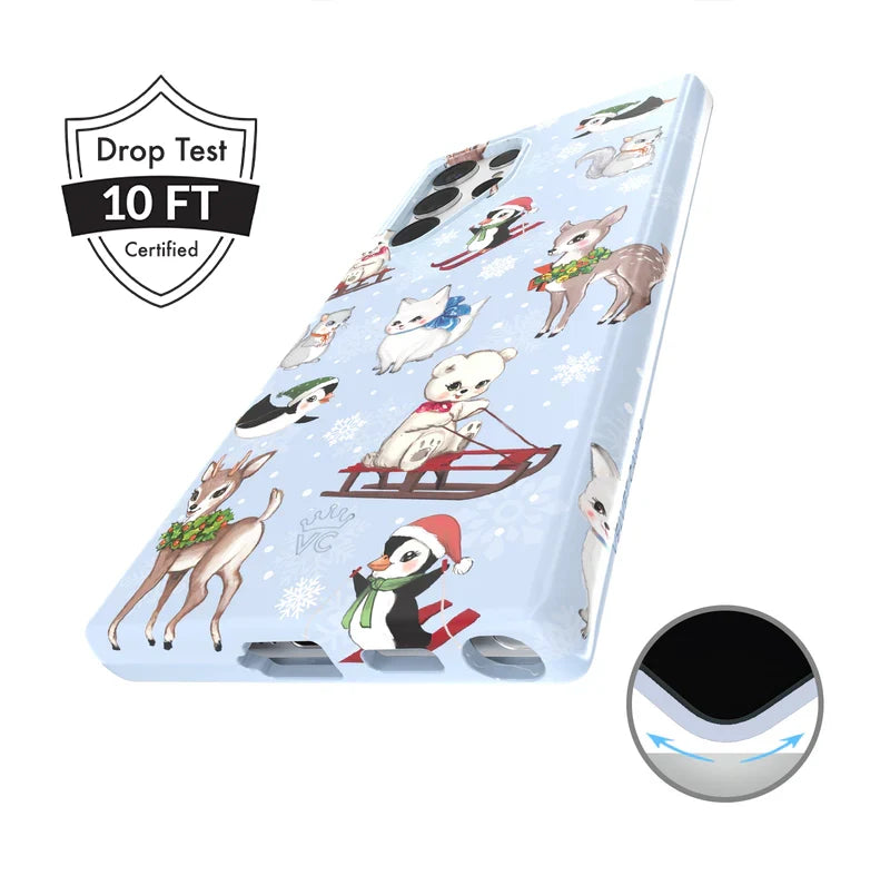 Winter Wonderland Baby Animals Samsung Case