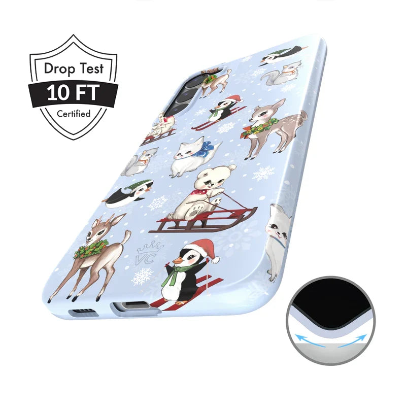 Winter Wonderland Baby Animals Samsung Case