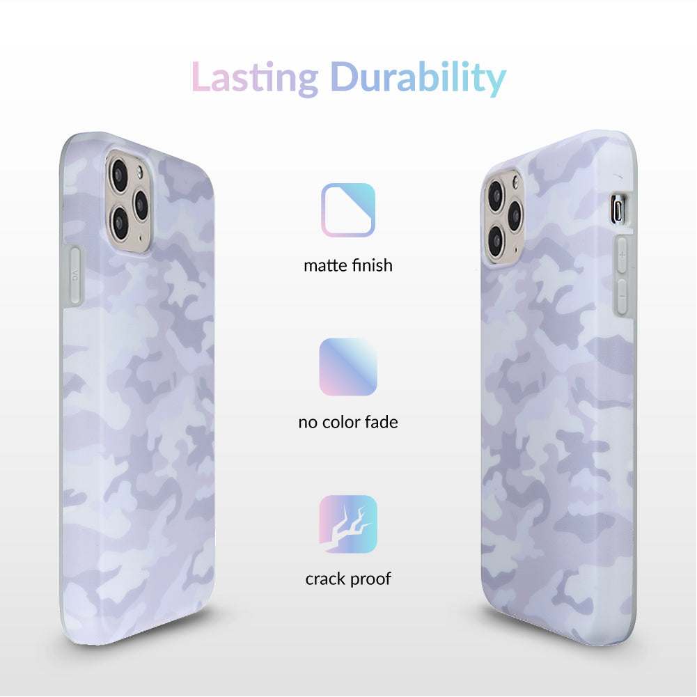 White Clouds Camo iPhone Case