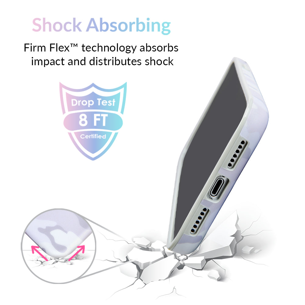 White Clouds Camo iPhone Case