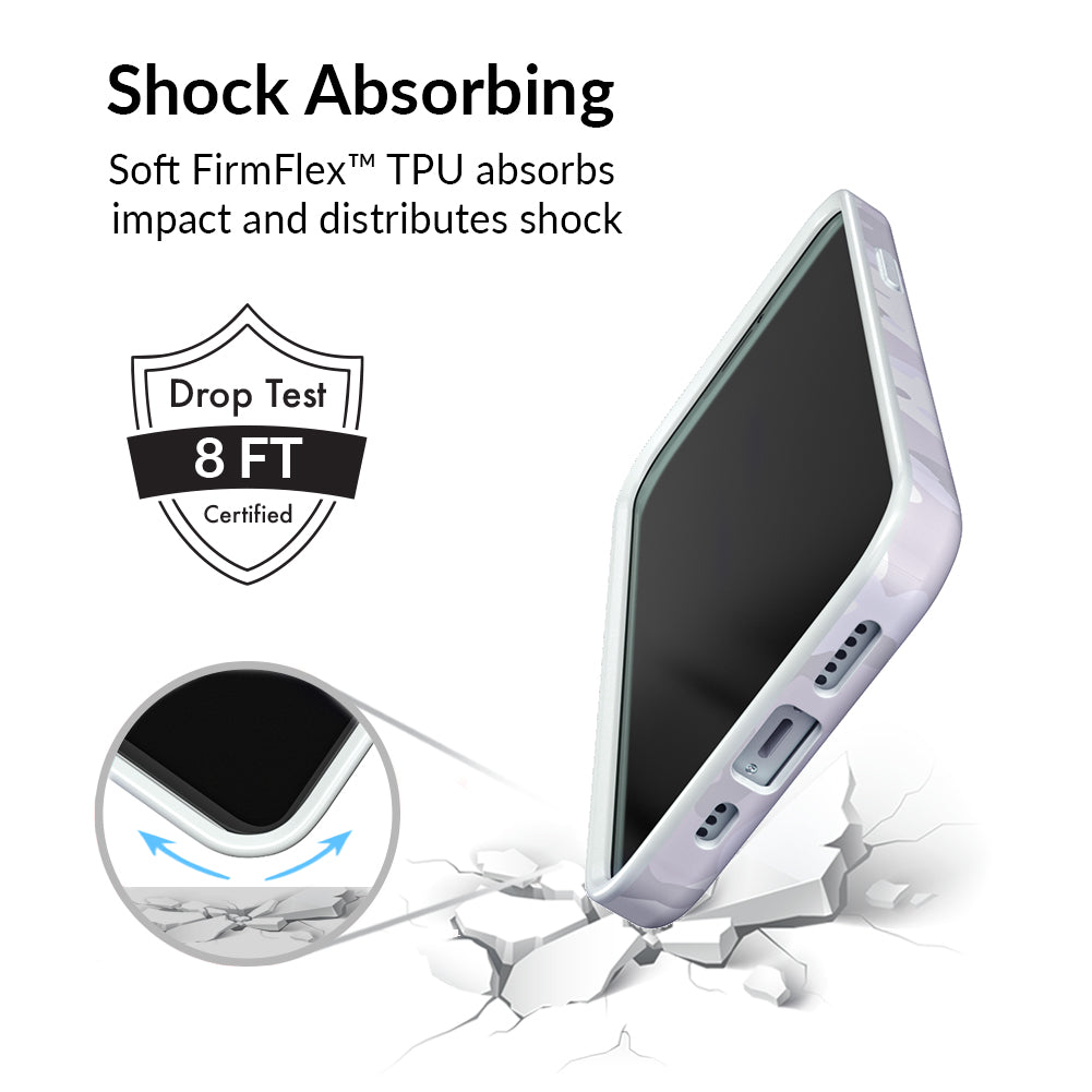 White Clouds Camo iPhone Case