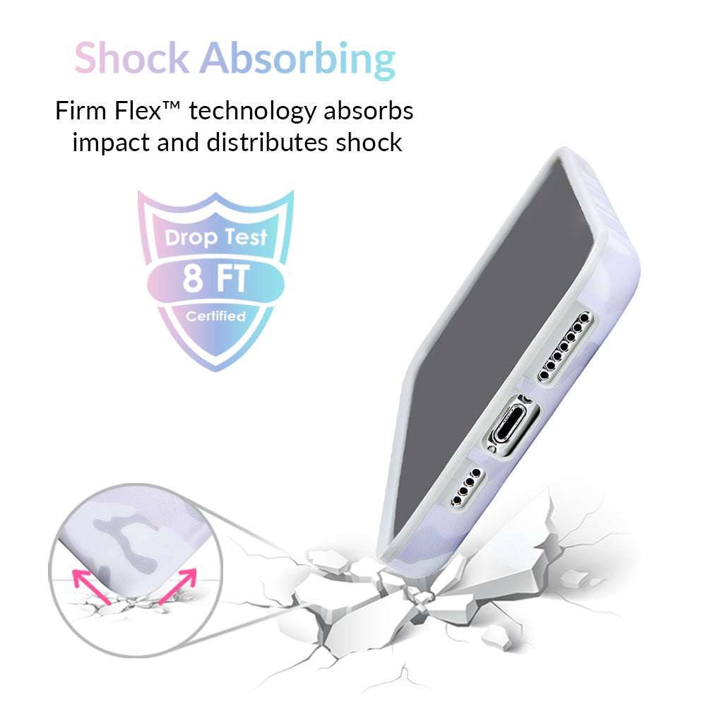 White Clouds Camo iPhone Case