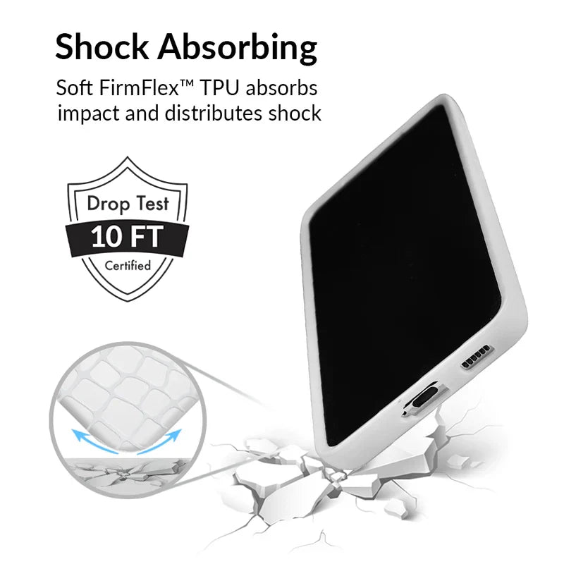 White Croc Samsung Case