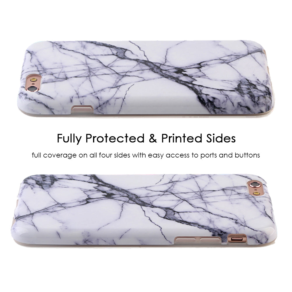 White & Gray Marble iPhone Case