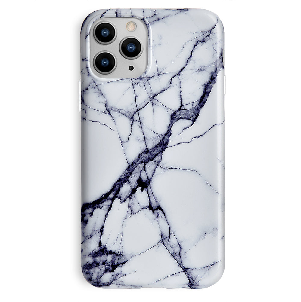 White & Gray Marble iPhone Case
