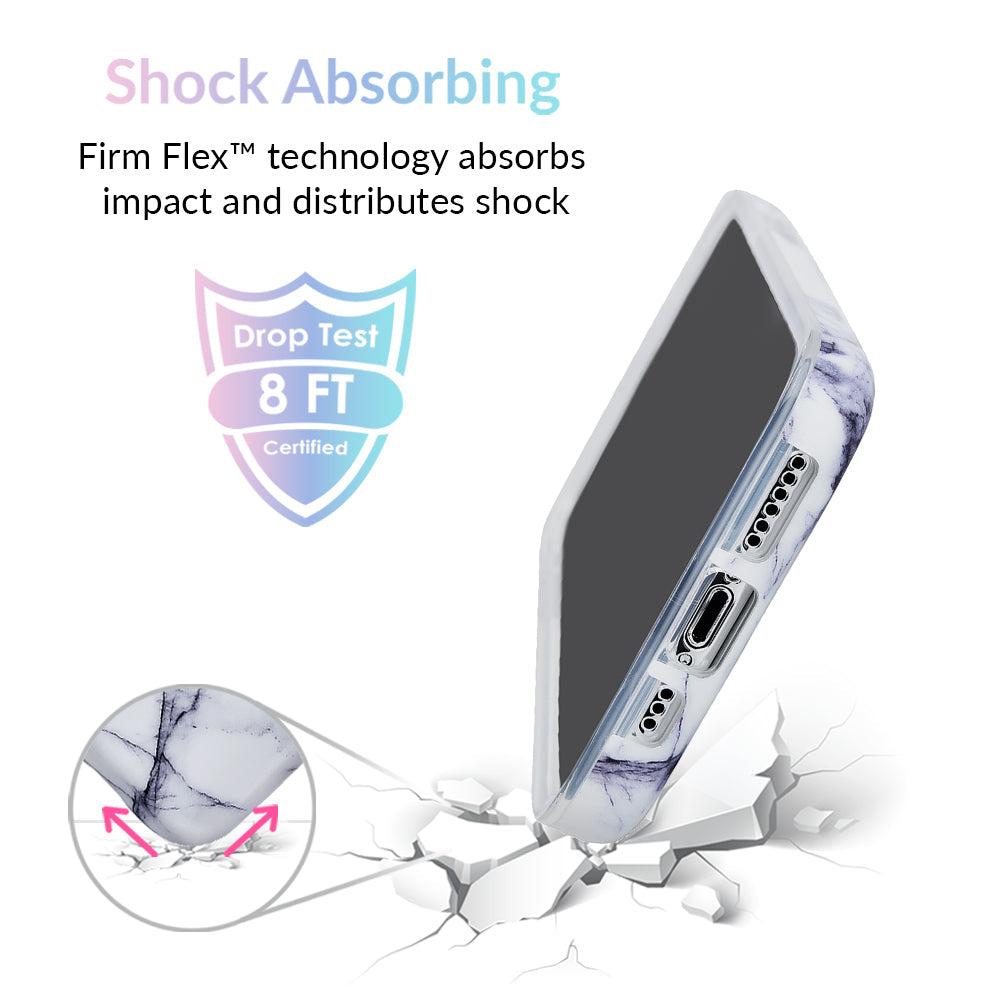 White & Gray Marble iPhone Case