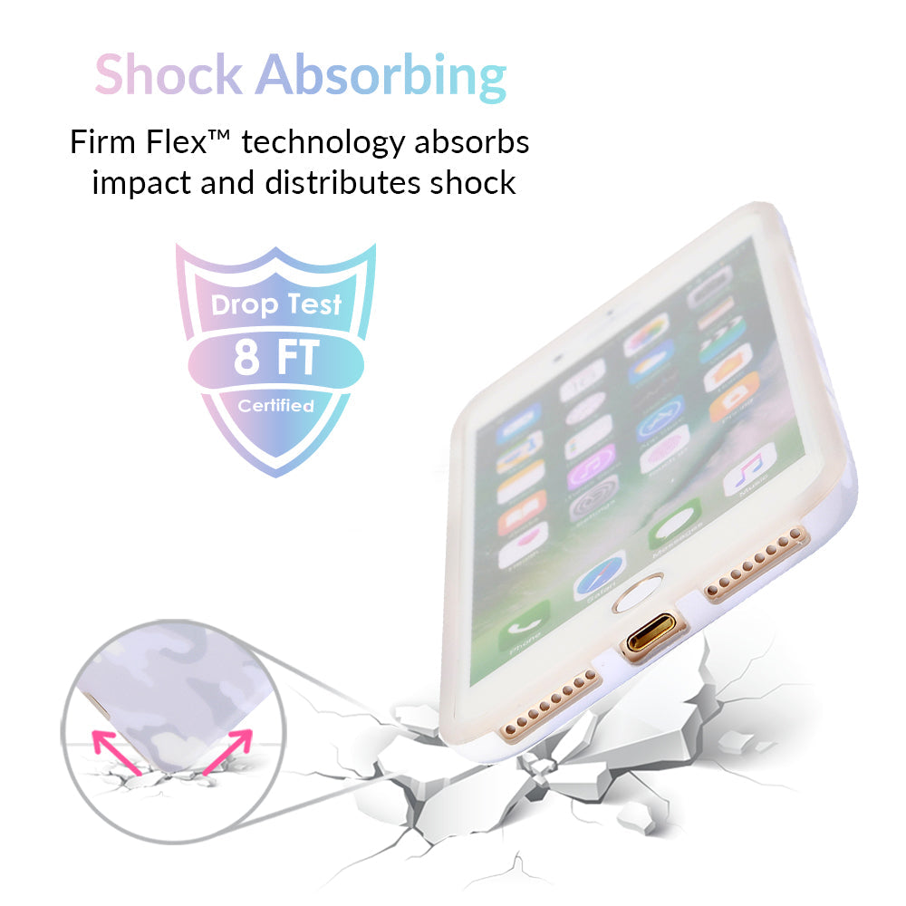 White Clouds Camo iPhone Case