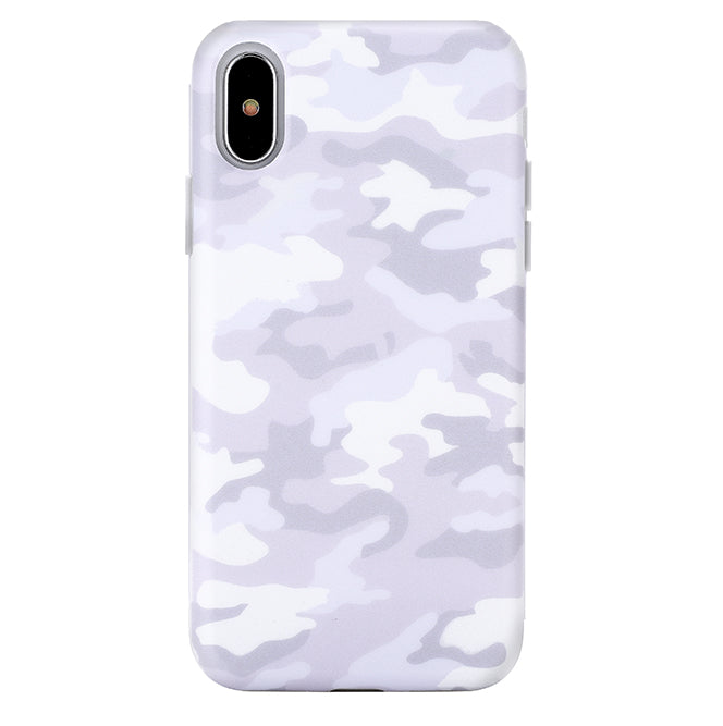 White Clouds Camo iPhone Case
