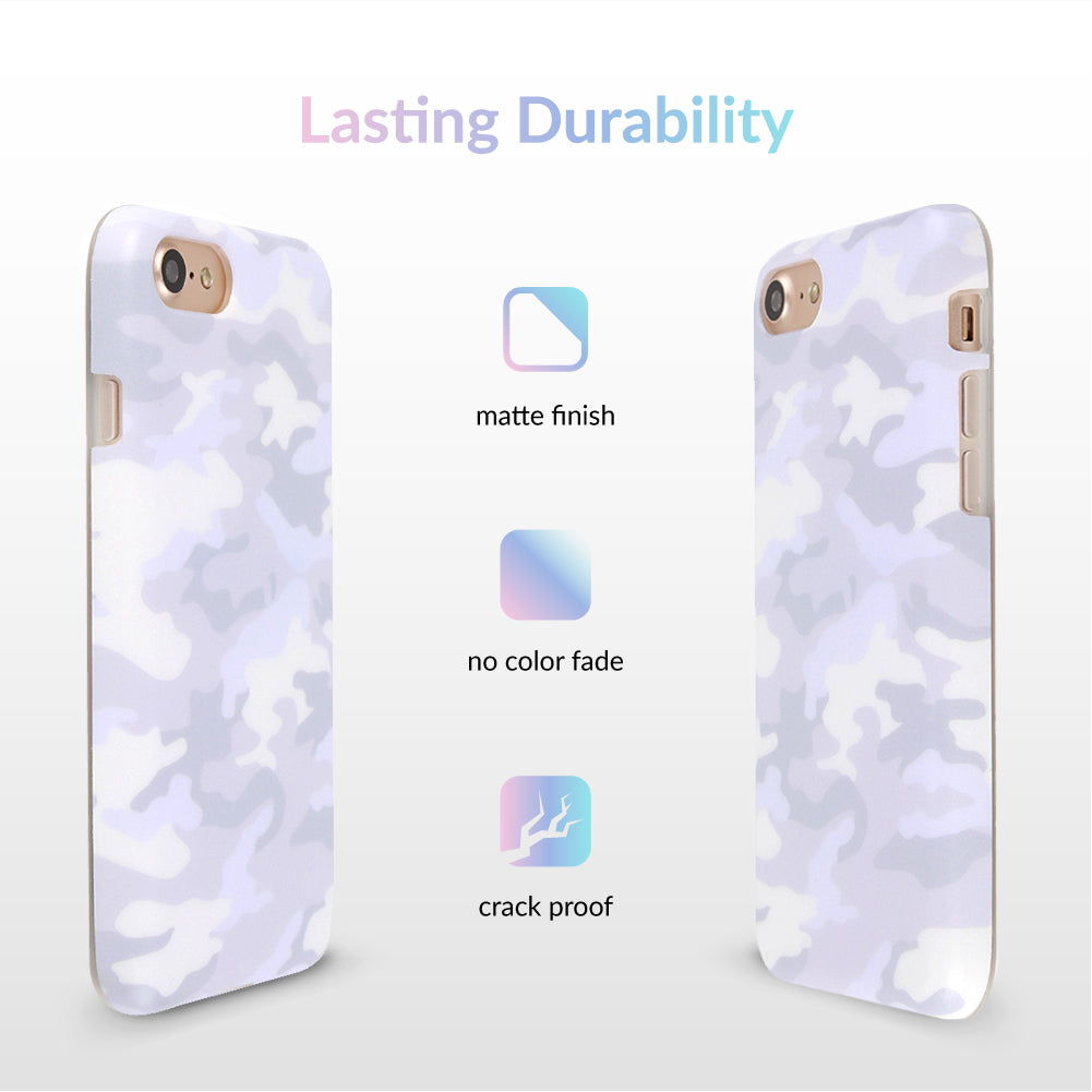 White Clouds Camo iPhone Case