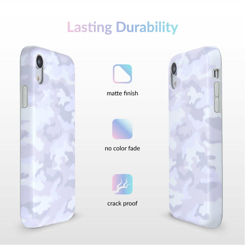 White Clouds Camo iPhone Case