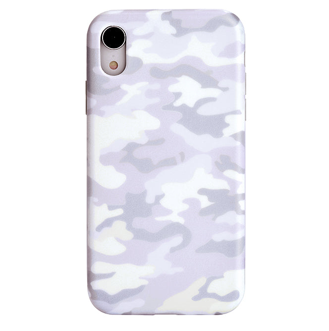 White Clouds Camo iPhone Case