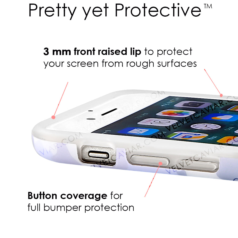 White Clouds Camo iPhone Case