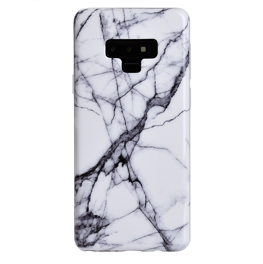 White & Gray Marble Samsung Case
