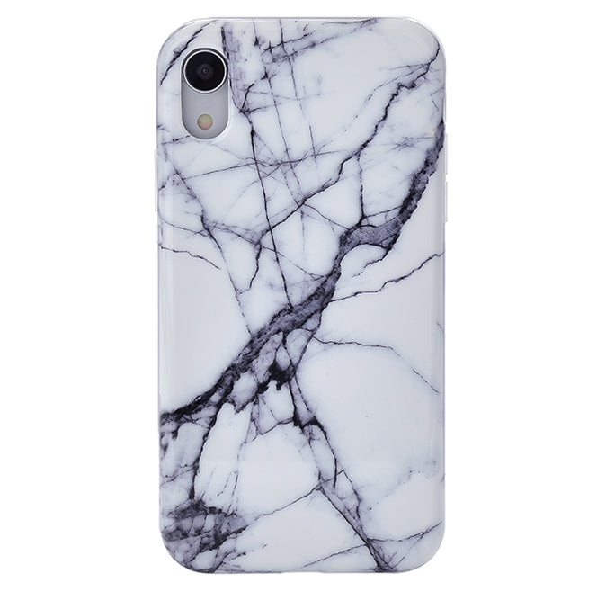 White & Gray Marble iPhone Case
