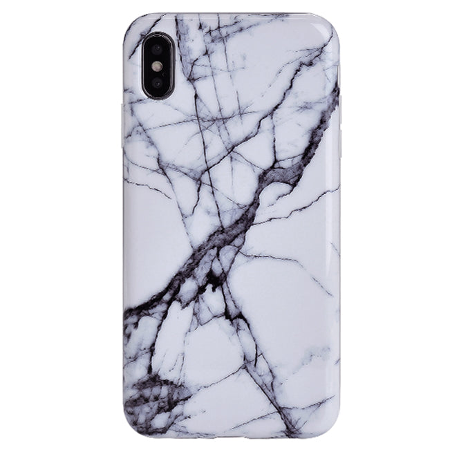 White & Gray Marble iPhone Case