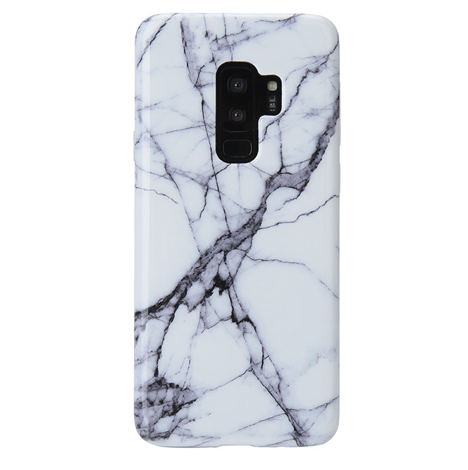 White & Gray Marble Samsung Case