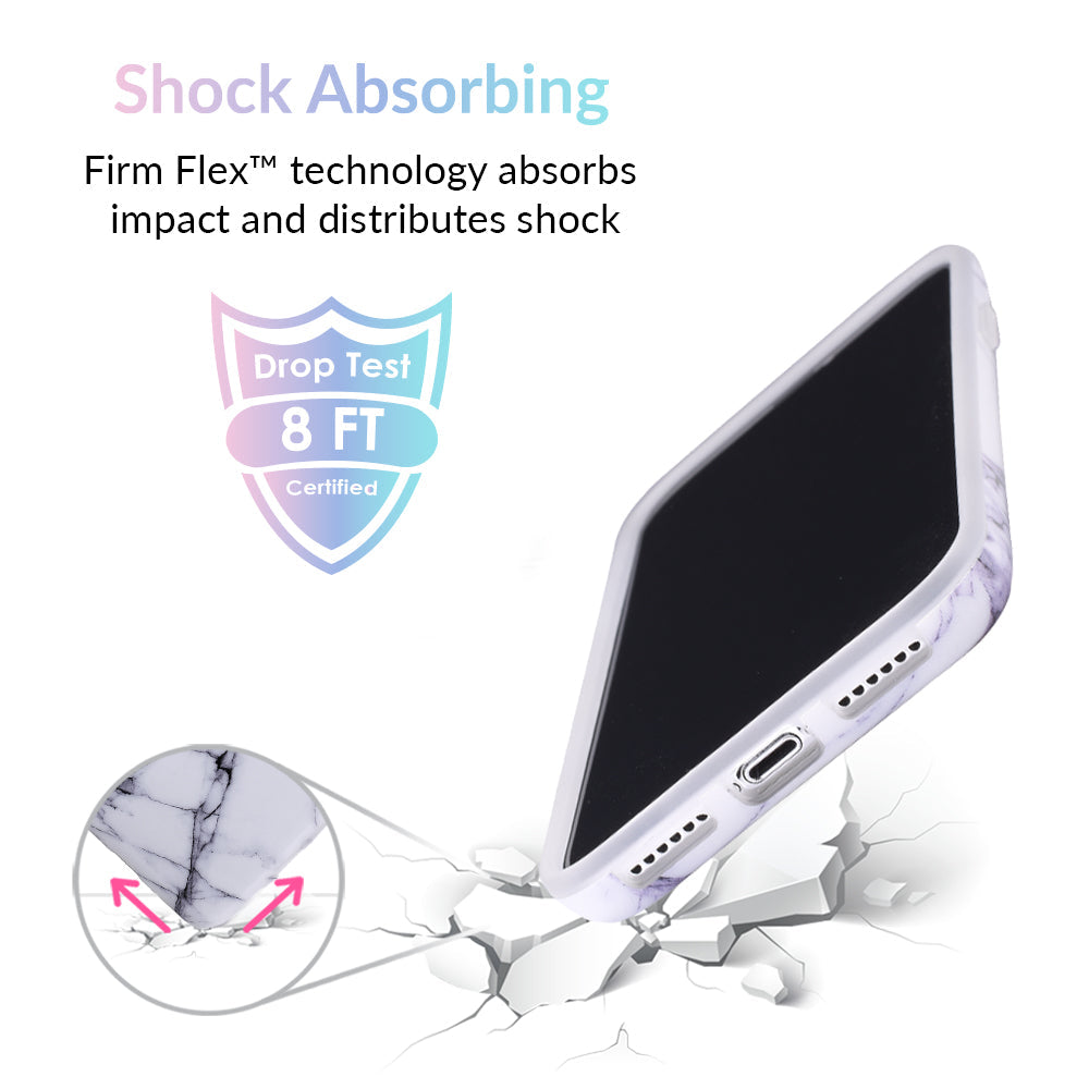 White & Gray Marble iPhone Case