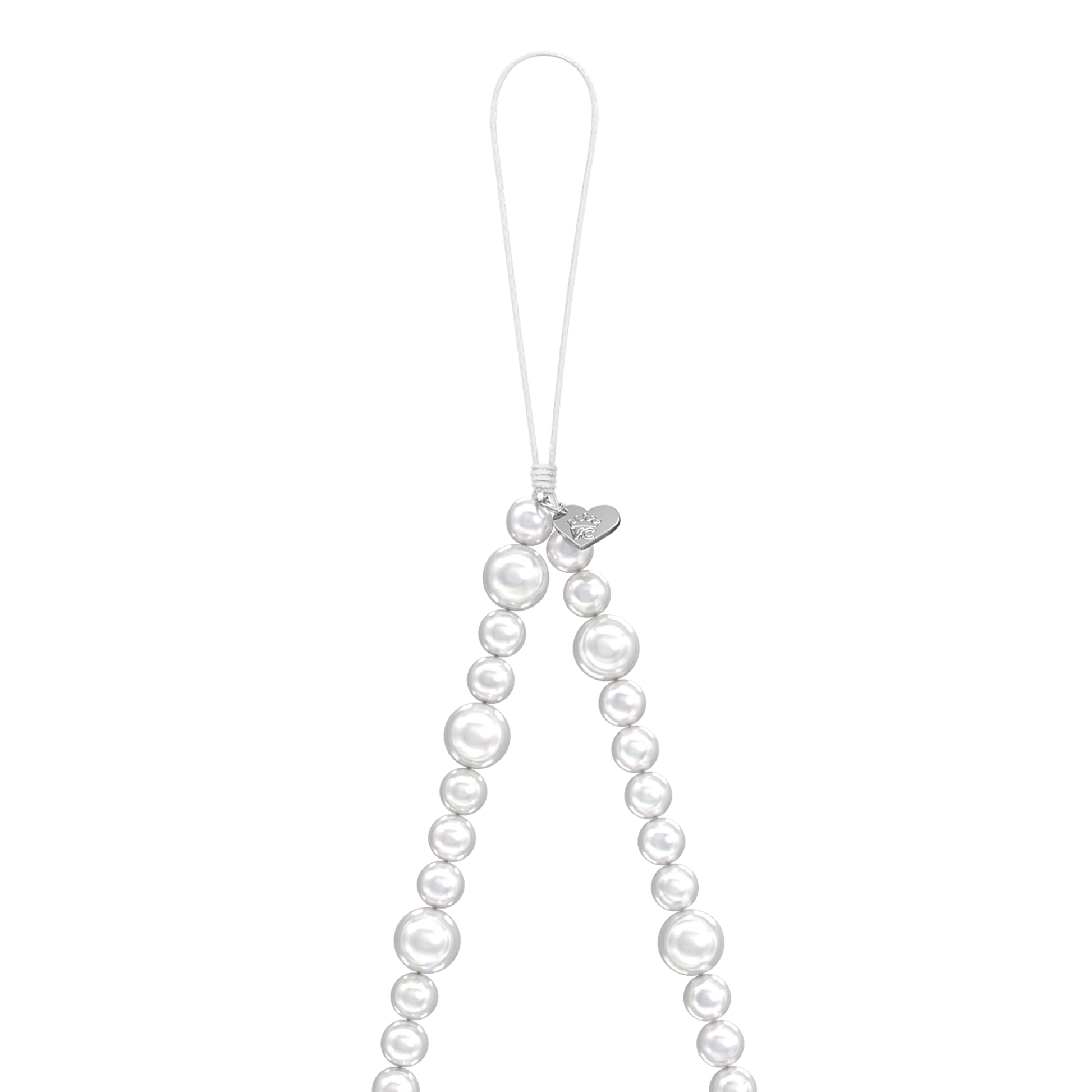 White Pearl Phone Charm
