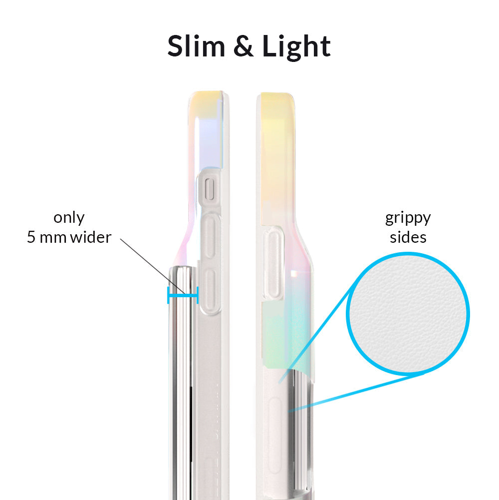 White Opal Iphone Wallet Case