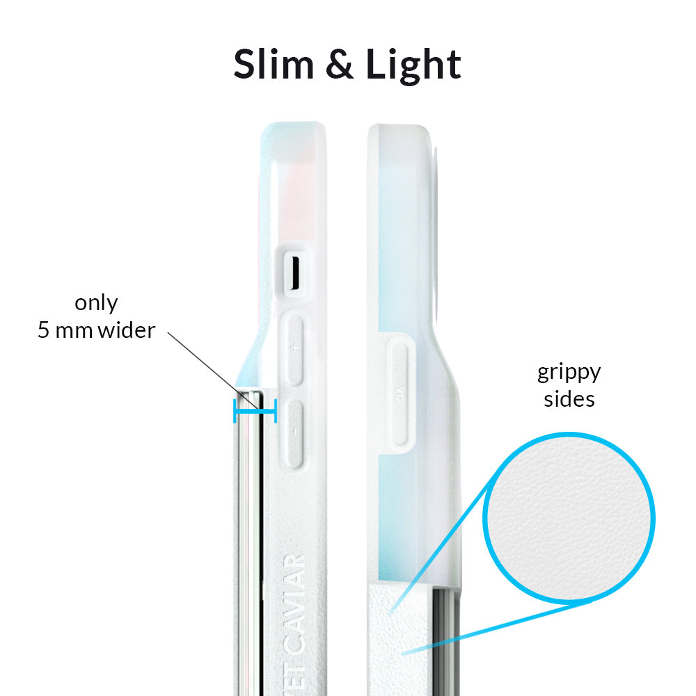 White Opal Iphone Wallet Case