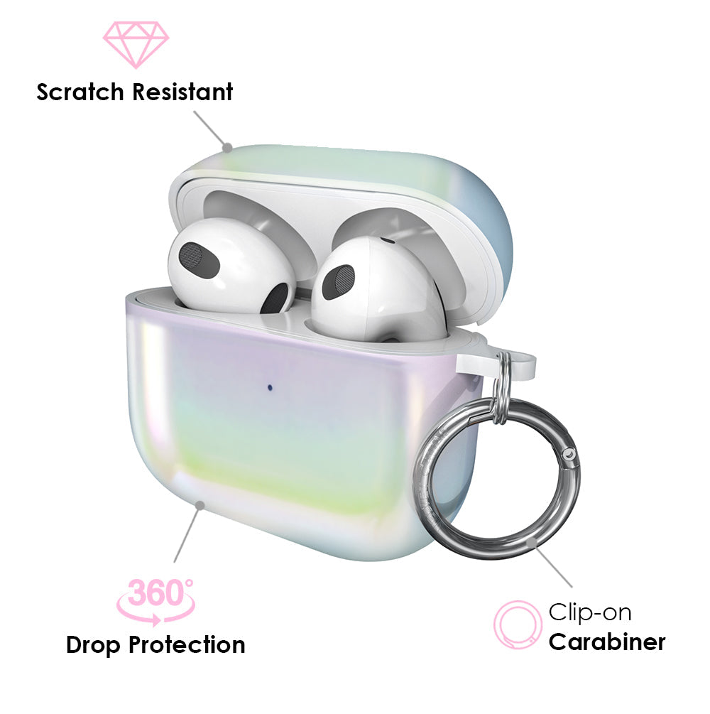 White Opal Airpods Case