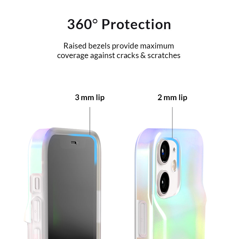 White Opal Iphone Wallet Case