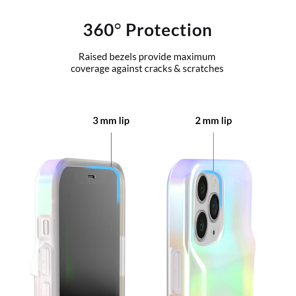 White Opal Iphone Wallet Case