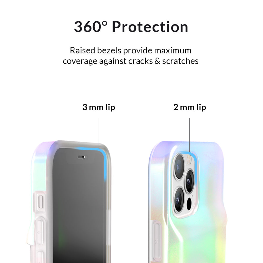 White Opal Iphone Wallet Case