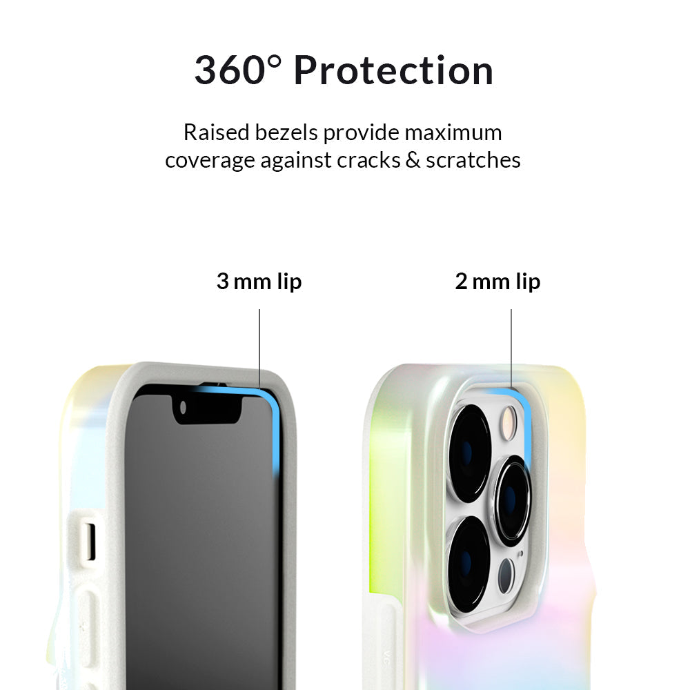 White Opal Iphone Wallet Case