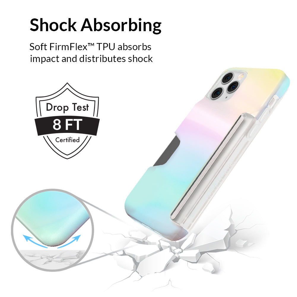 White Opal Iphone Wallet Case