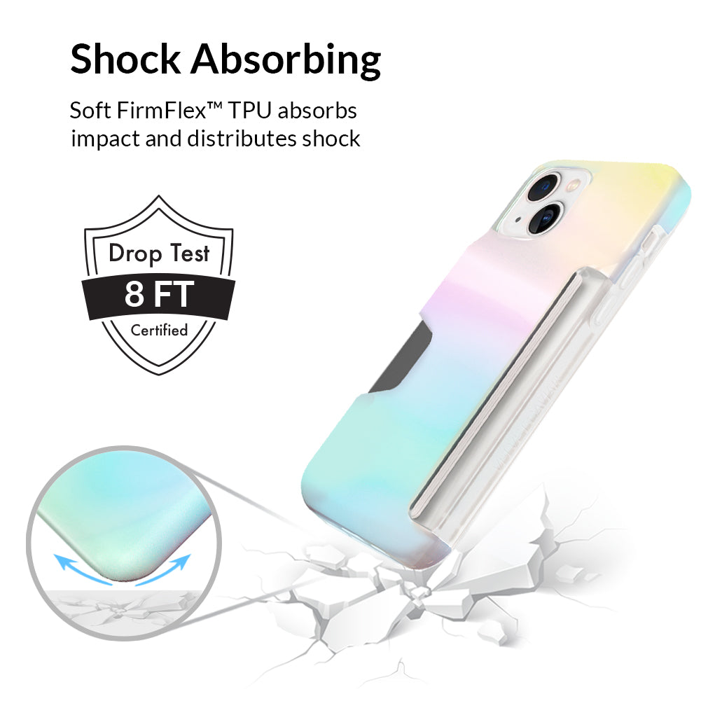 White Opal Iphone Wallet Case