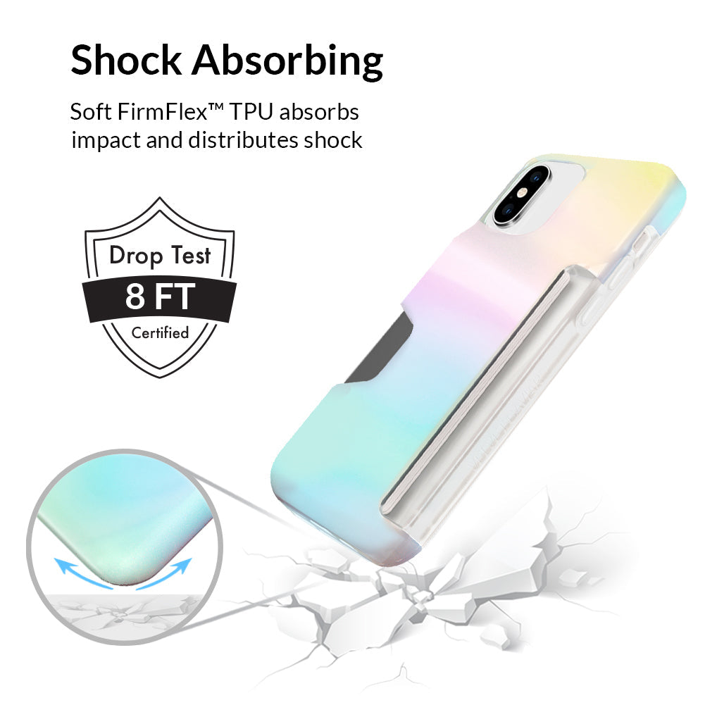 White Opal Iphone Wallet Case