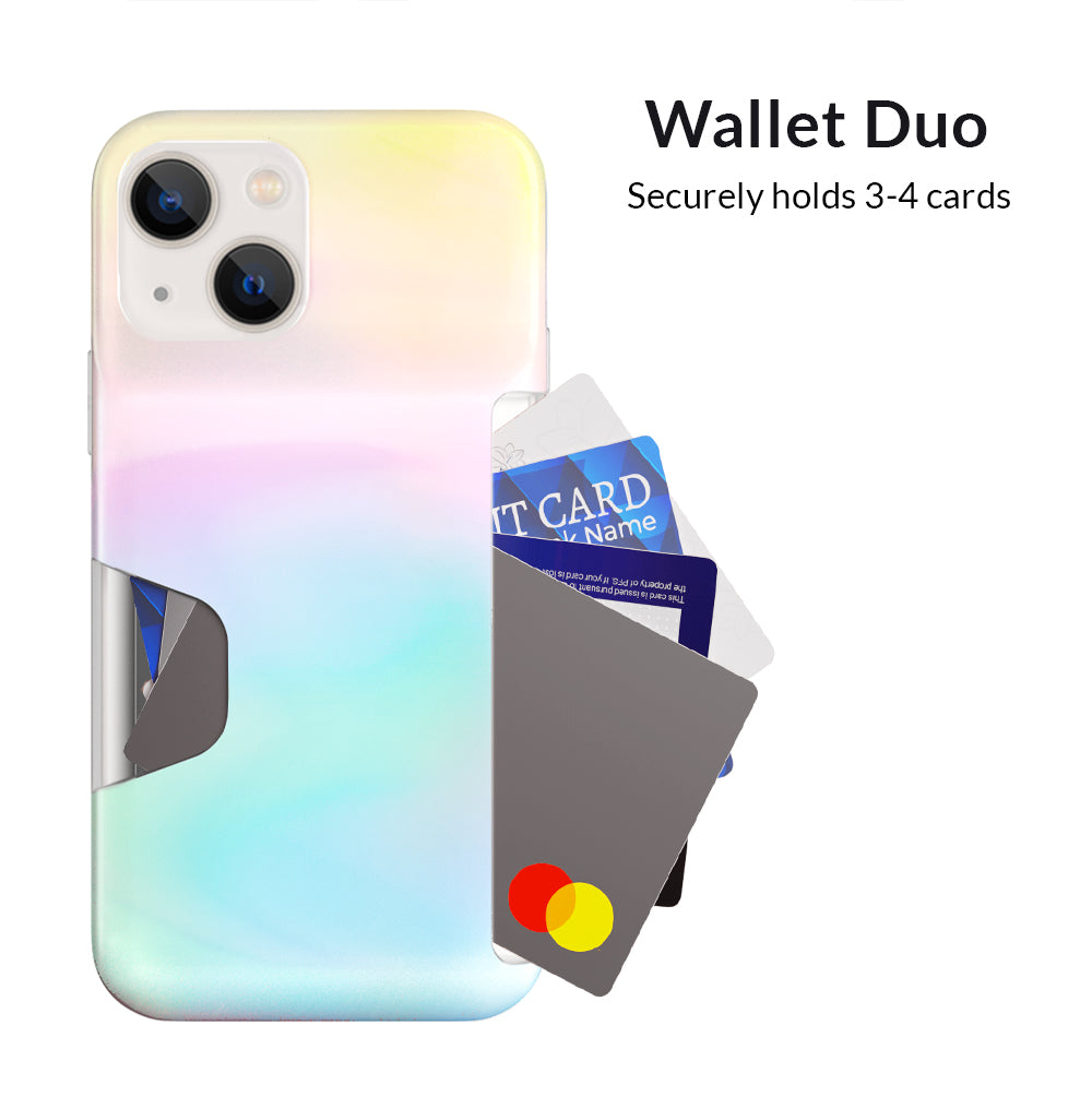 White Opal Iphone Wallet Case