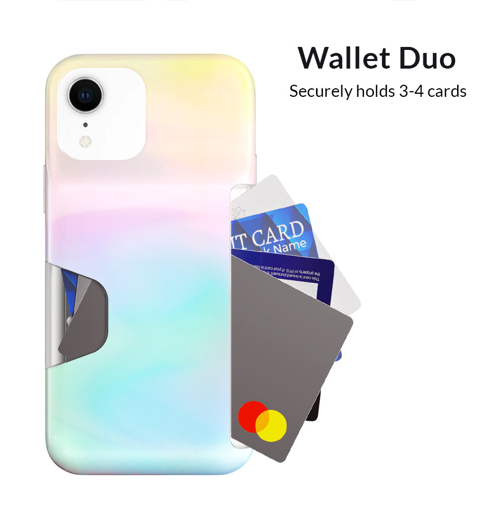 White Opal Iphone Wallet Case