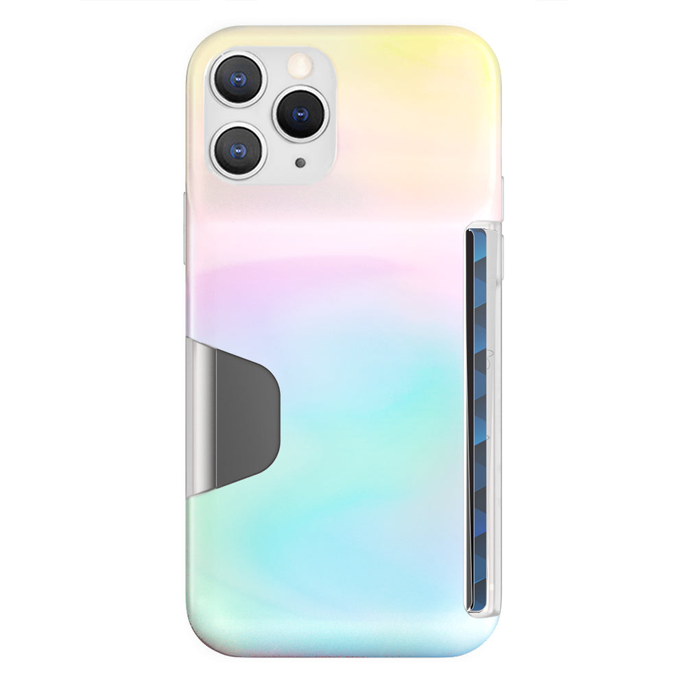 White Opal Iphone Wallet Case