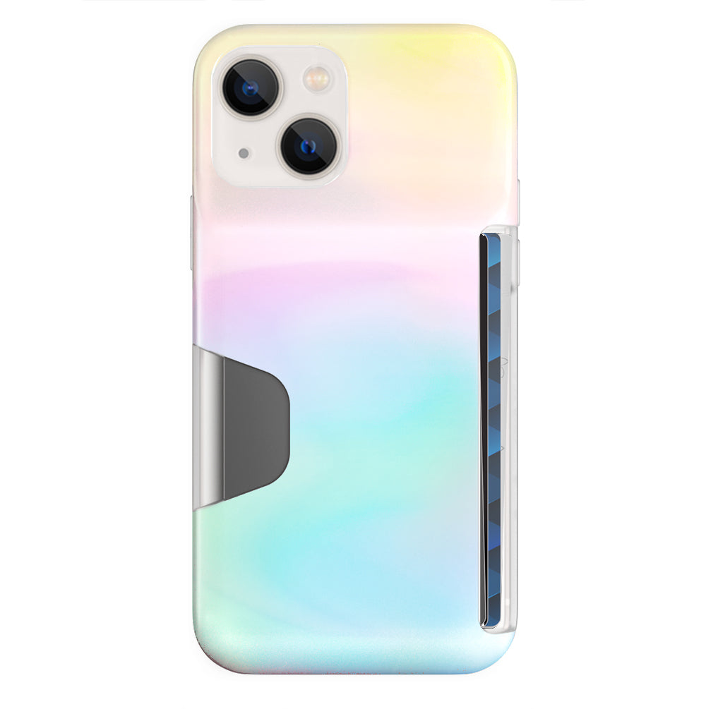 White Opal Iphone Wallet Case