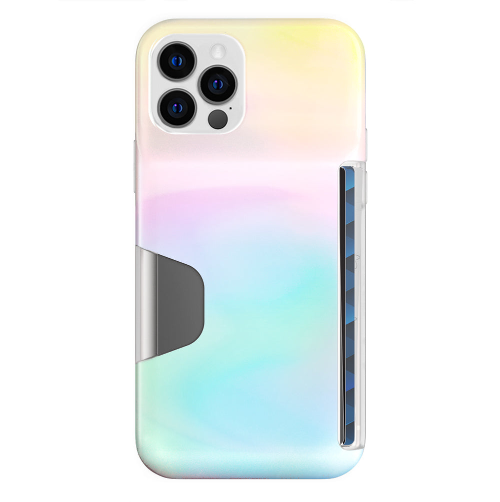 White Opal Iphone Wallet Case