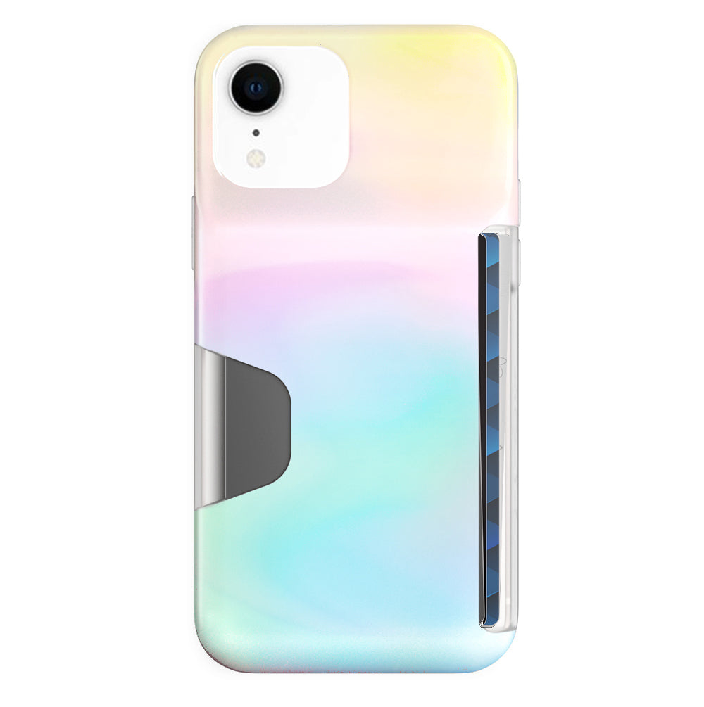 White Opal Iphone Wallet Case