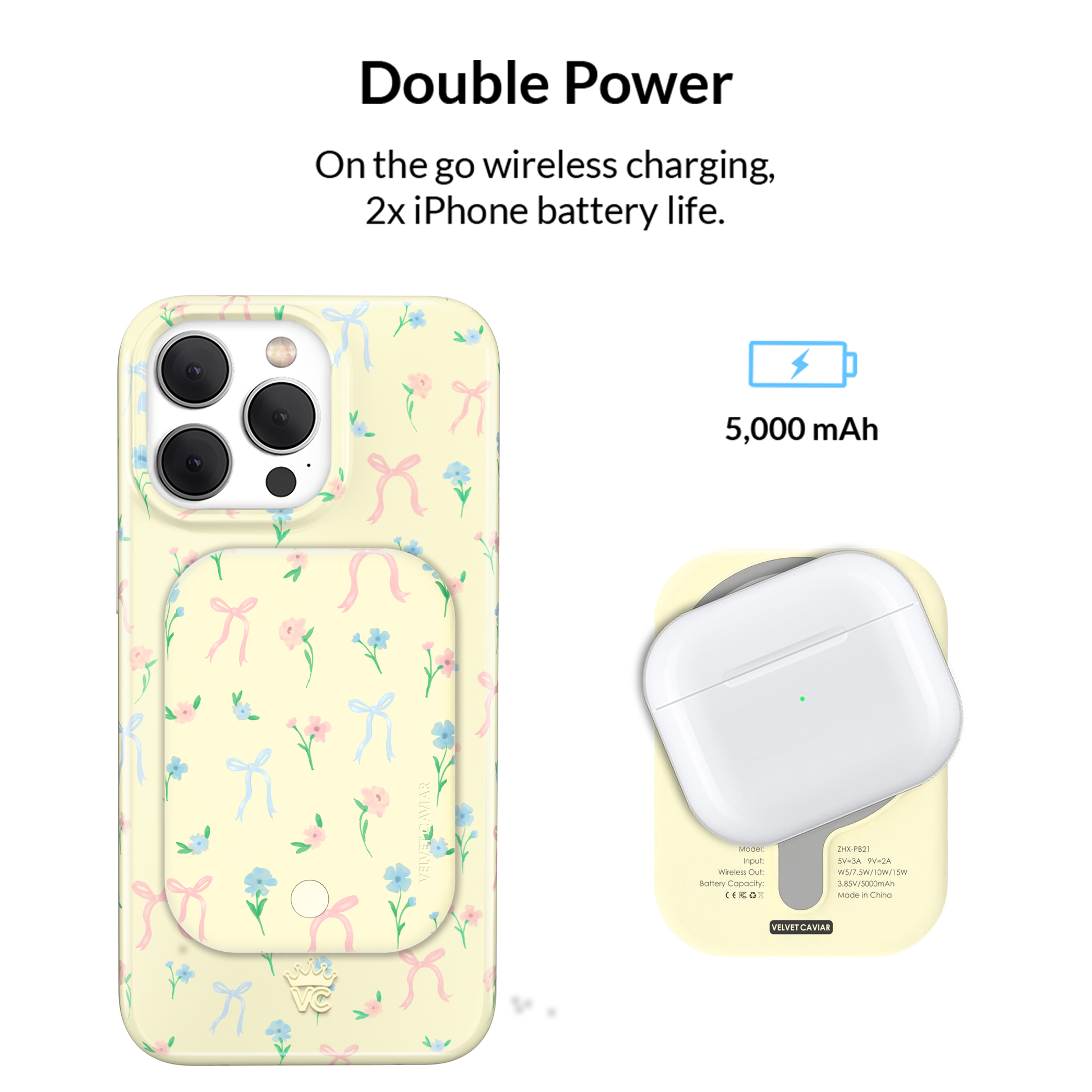 Buttercup Bows MagSafe Battery Power Pack