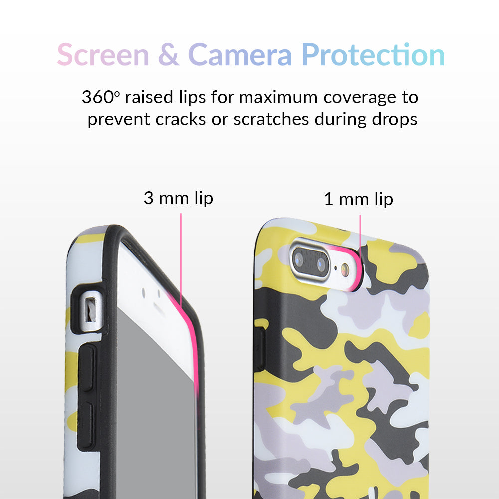 Yellow Camo iPhone Case