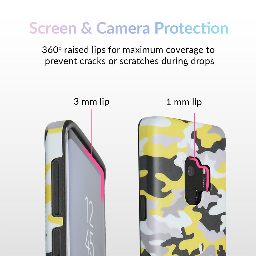 Yellow Camo Samsung Galaxy Case