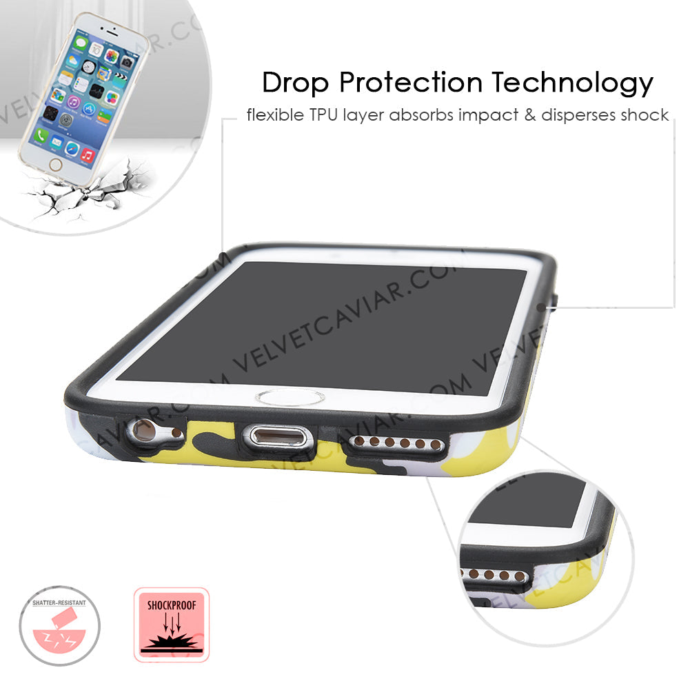 Yellow Camo iPhone Case