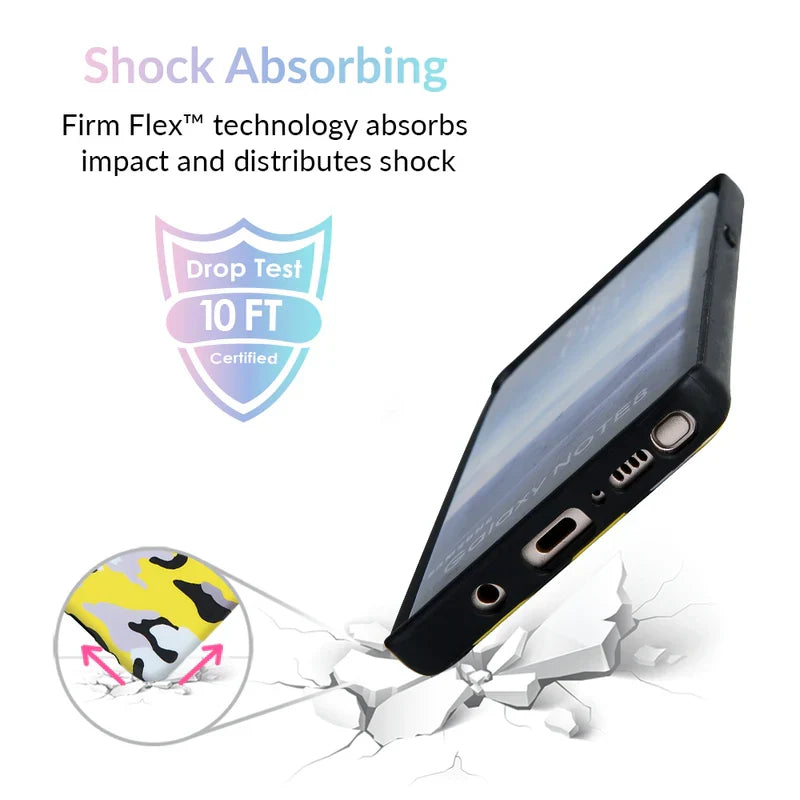 Yellow Camo Samsung Galaxy Case