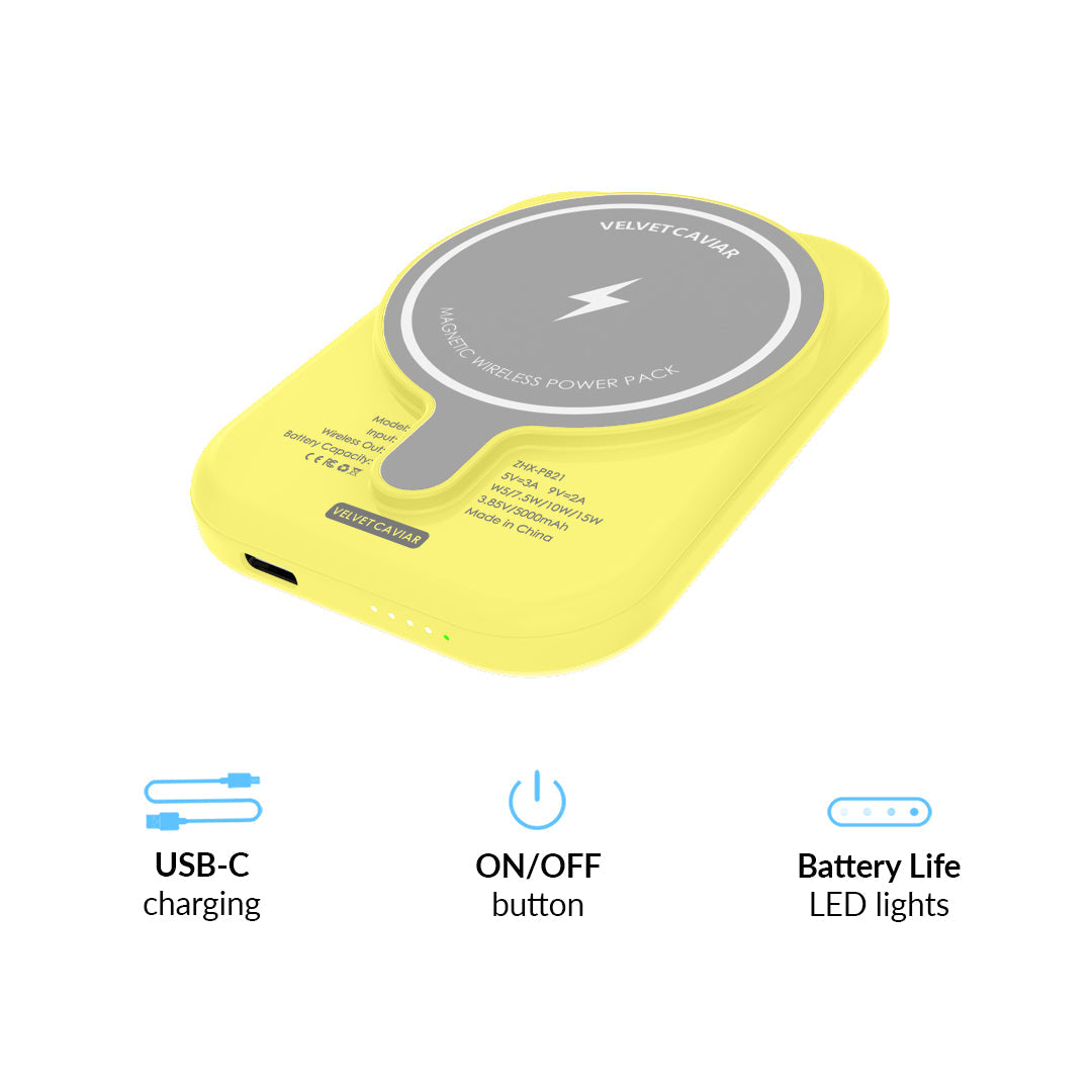 Butter Yellow MagSafe Battery Power Pack