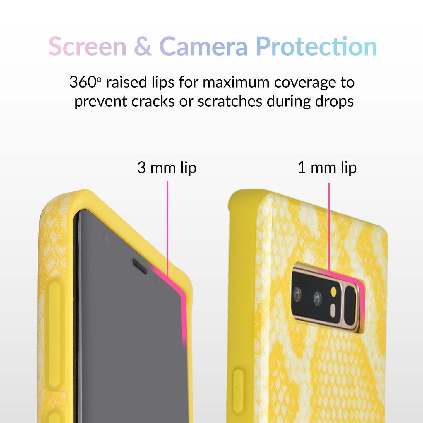 Yellow Snakeskin Samsung Galaxy Case