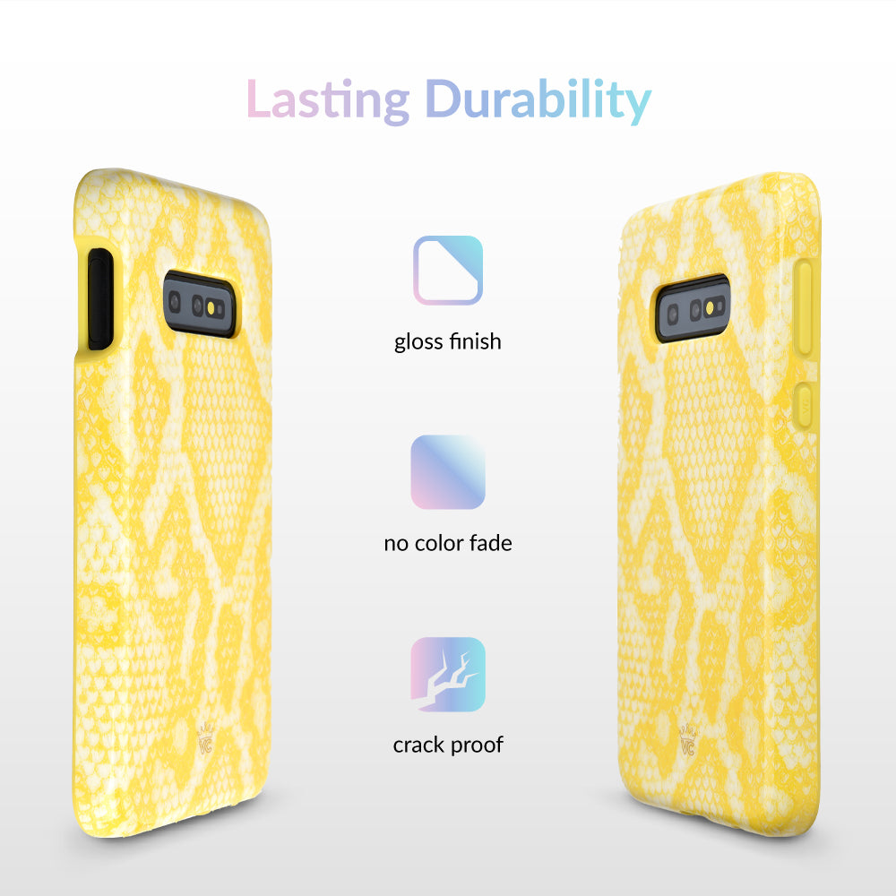 Yellow Snakeskin Samsung Galaxy Case