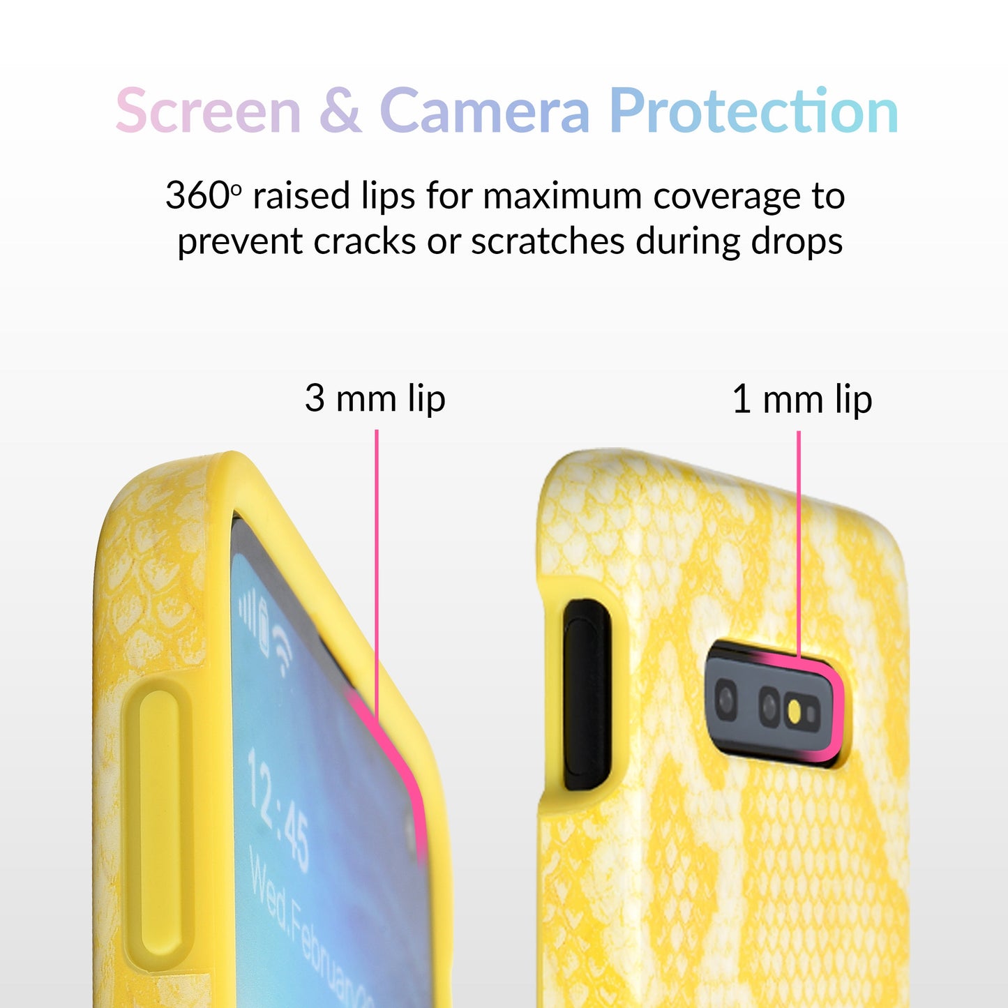 Yellow Snakeskin Samsung Galaxy Case