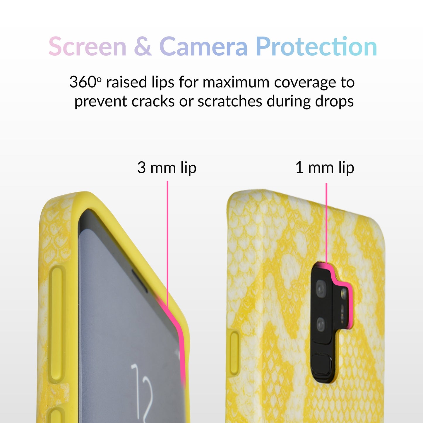 Yellow Snakeskin Samsung Galaxy Case