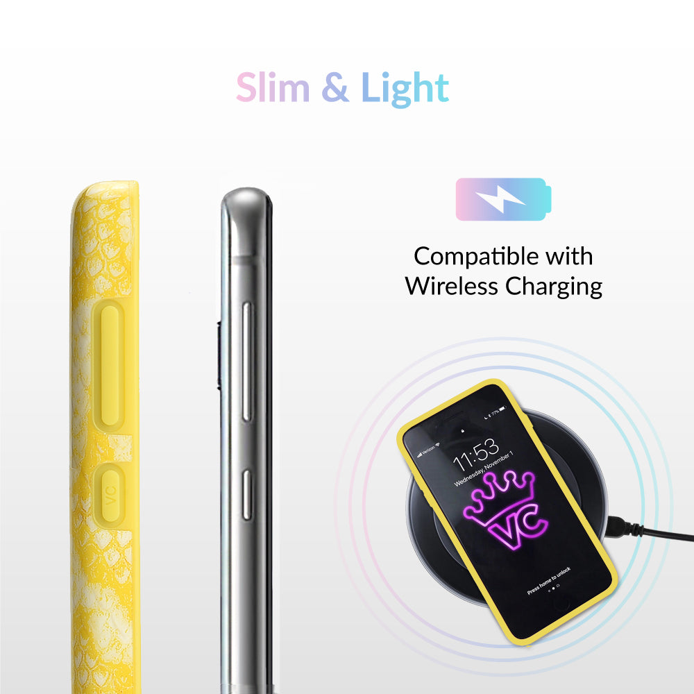 Yellow Snakeskin Samsung Galaxy Case