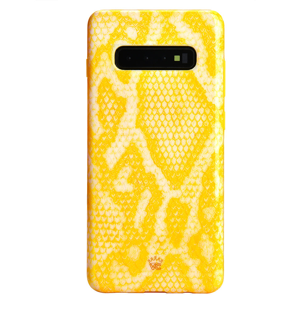 Yellow Snakeskin Samsung Galaxy Case